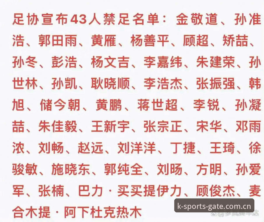 足协第三批禁足名单深度解析：17人终身禁赛，48人受行业重罚